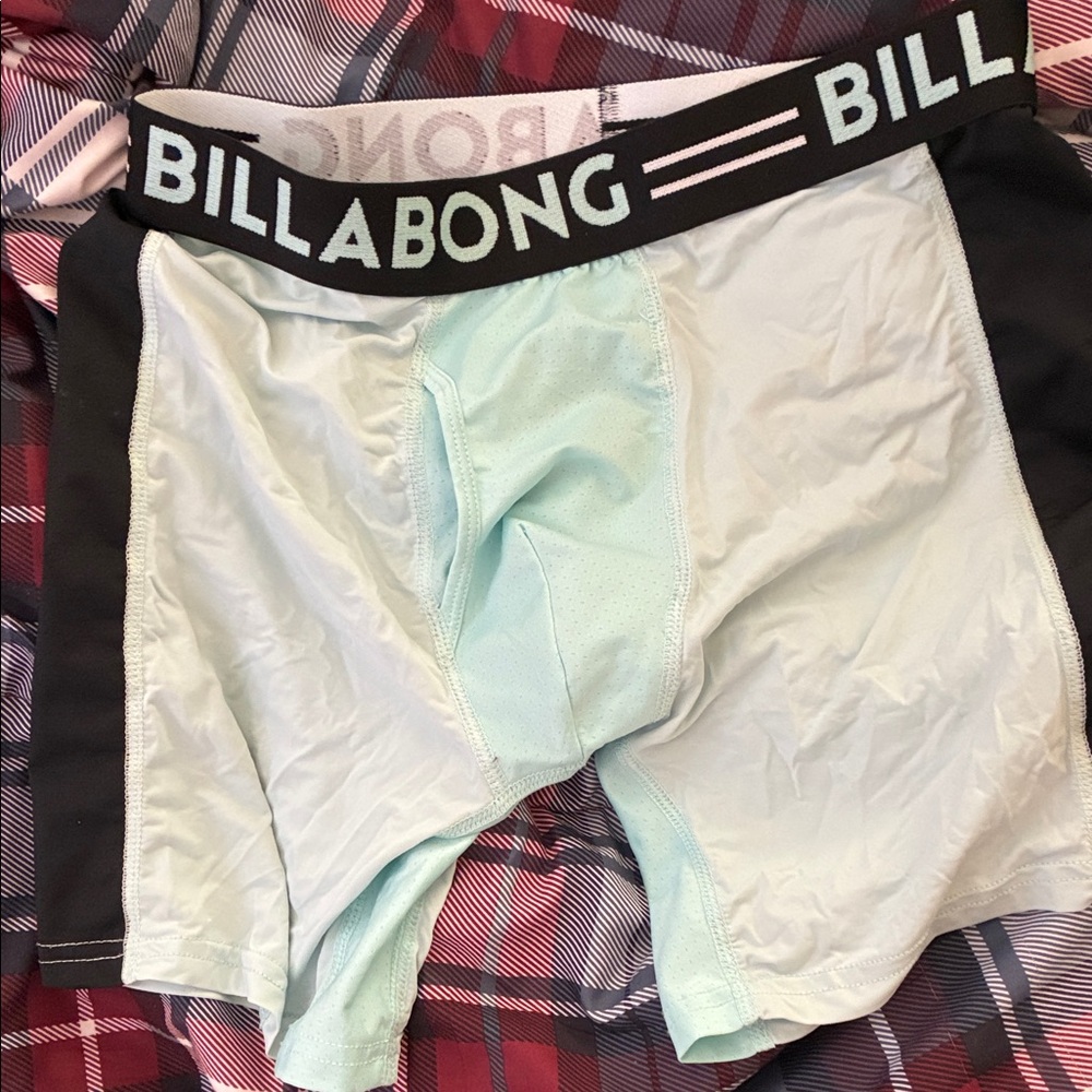 Billabong Men's Mint and Black Boxer Briefs